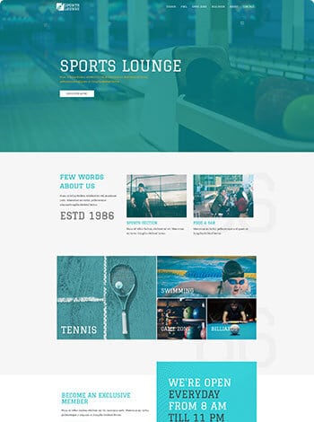 Sport Lounge Website