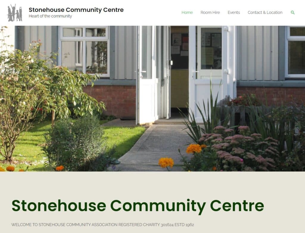 Stonehouse Community Centre Updated Website
