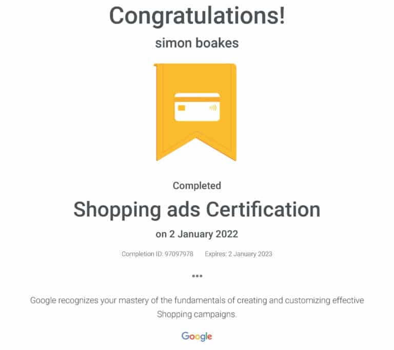 Shopping ads Certification _ Google-2