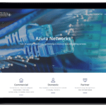 Viewing Azura Networks website on a tablet